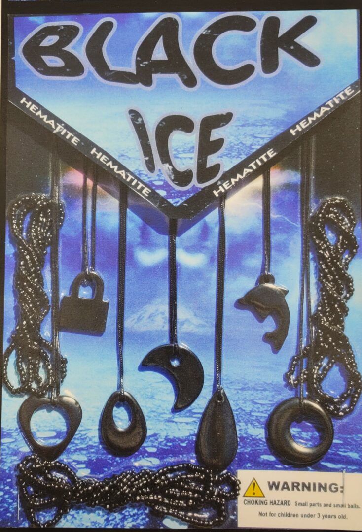 1" Black Ice Toy Capsules