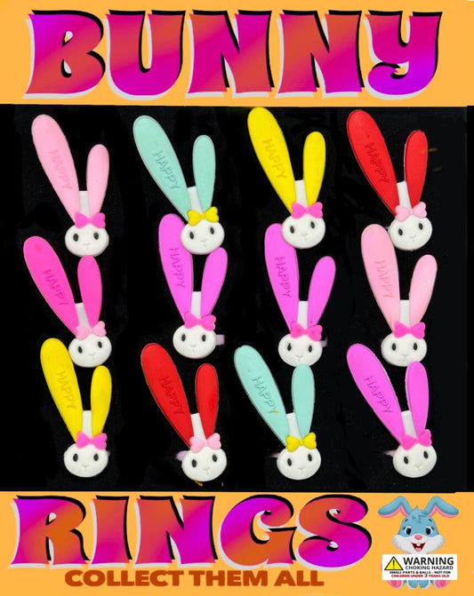 1" Bunny Rings in Toy Capsules