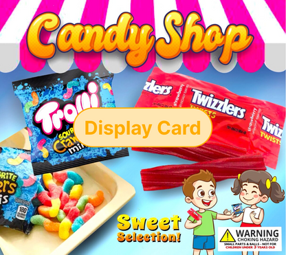 Display Card - 2" Candy Shop