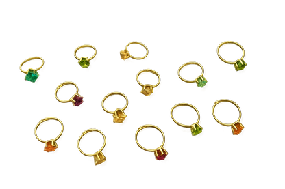 1" Gemstone Rings