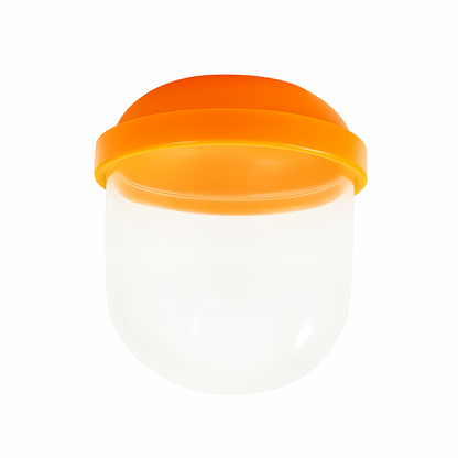 1.1" Empty Orange Acorn Toy Capsules