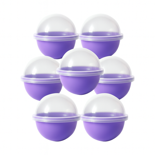 2.2" Empty Purple Round Toy Capsules