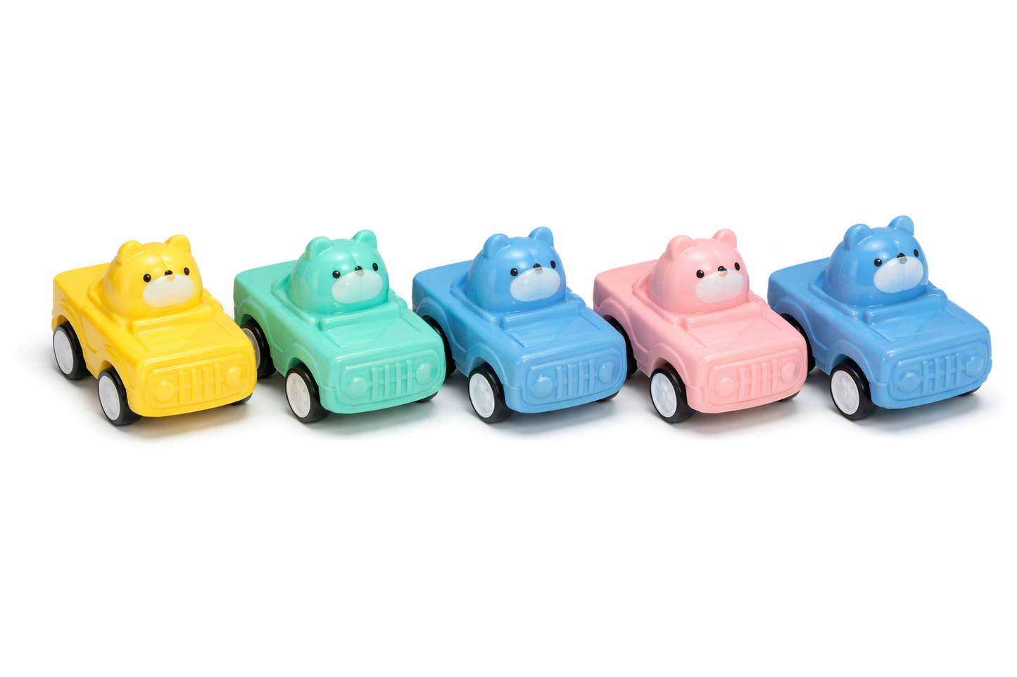 2" Pull Back Animal Race Car Toys