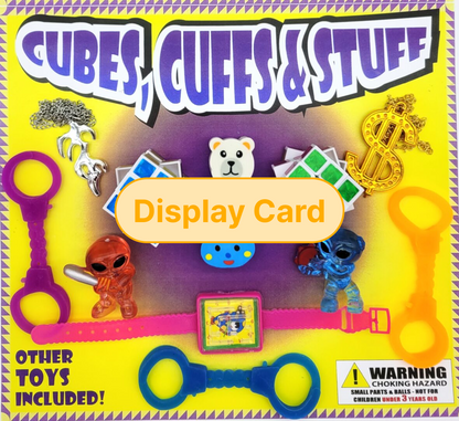 Display Card - 2" Cubes Cuffs And Stuff