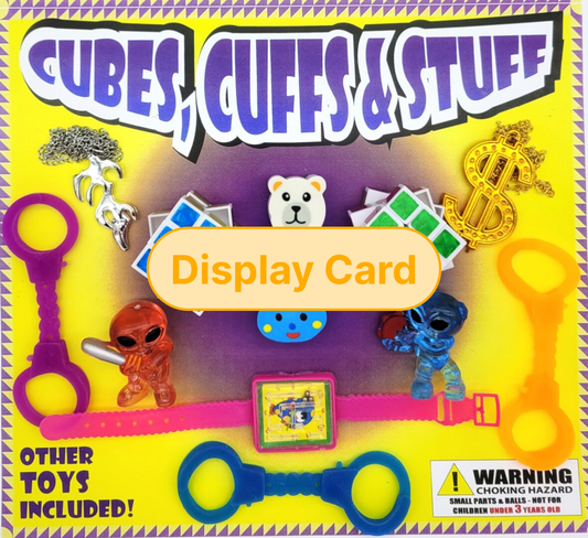 Display Card - 2" Cubes Cuffs And Stuff
