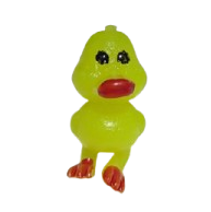 1" Soft Stretchy Yellow Rubber Ducks