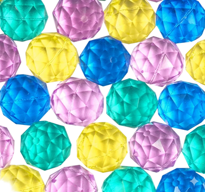 27mm (1") Diamond Style Cut Bouncy Balls