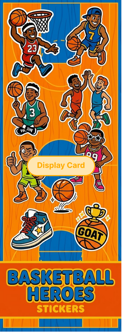 Display Card - Basketball Heroes Stickers