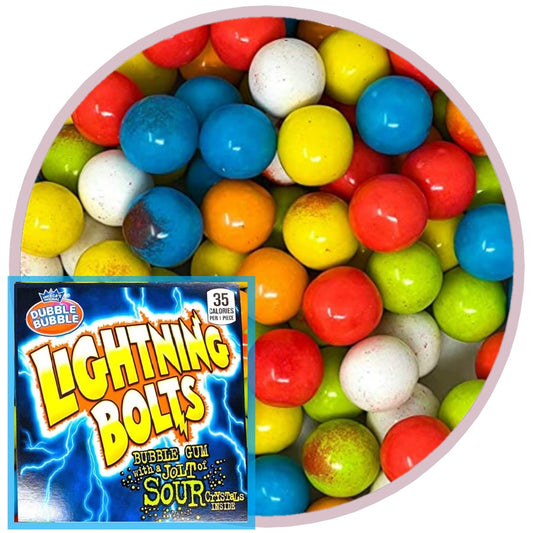 Dubble Bubble 1" Lightning Bolts Gumballs
