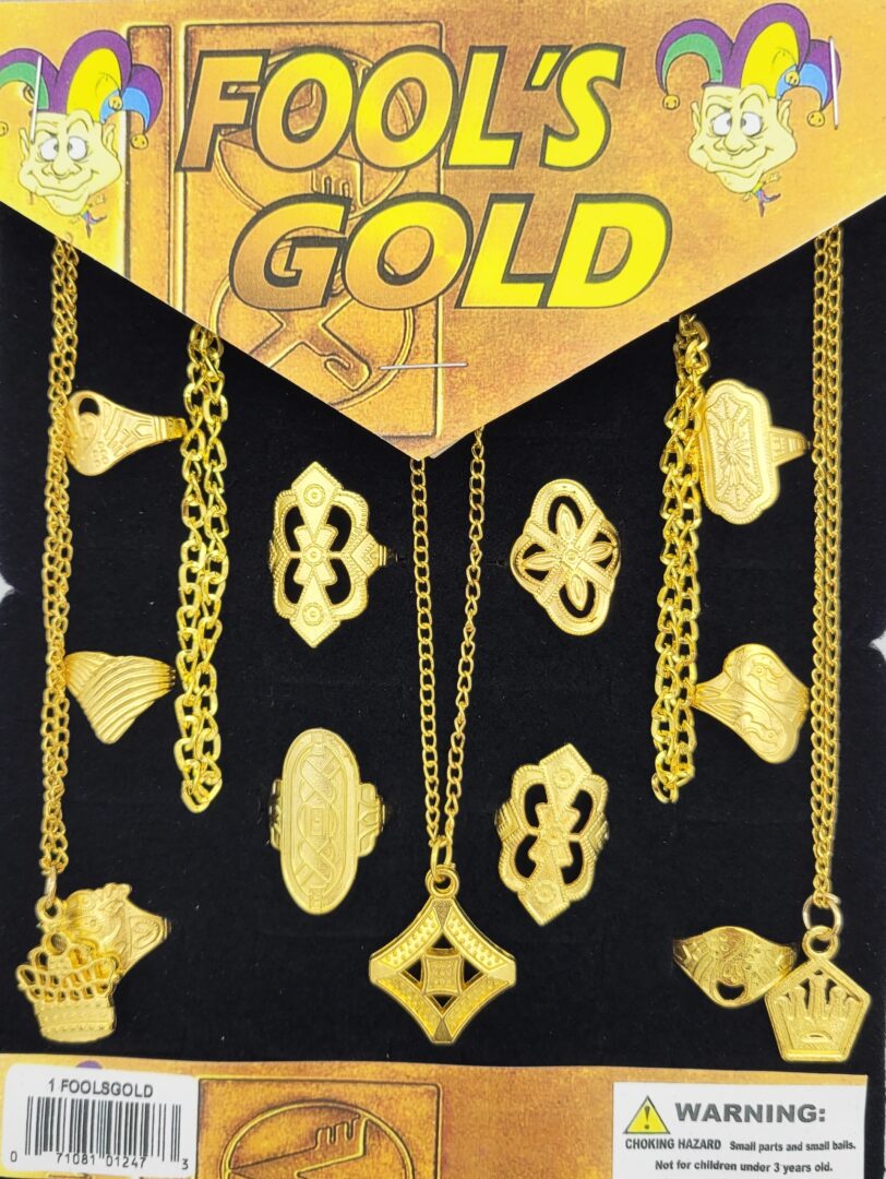1" Fools Gold in Toy Capsules