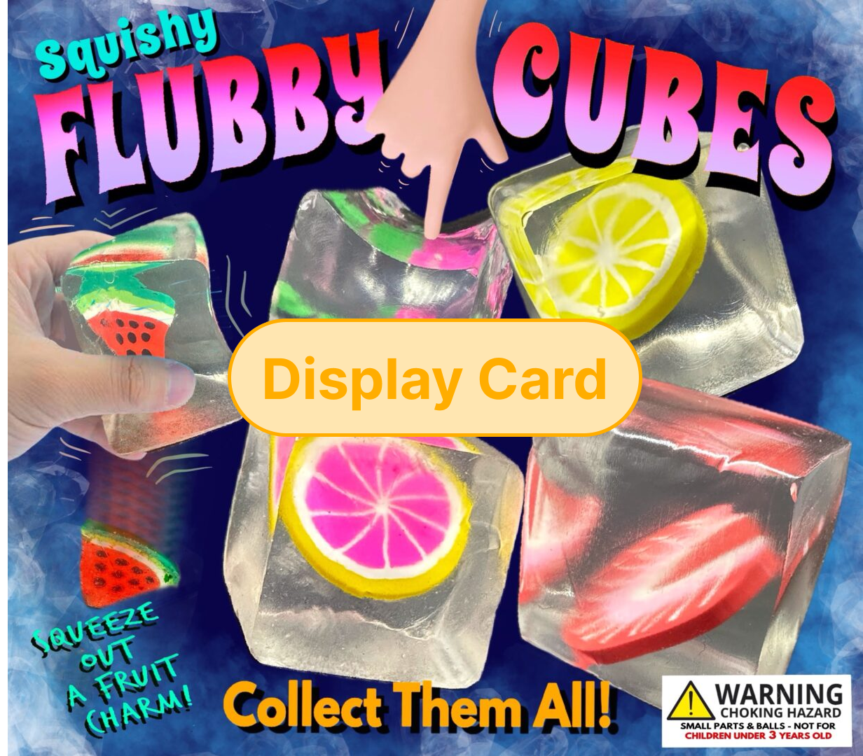 Display Card - 2" Flubby Cubes