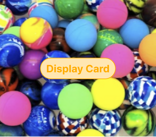 Display Card - Super Balls 27mm, 32mm, 45mm, 49mm