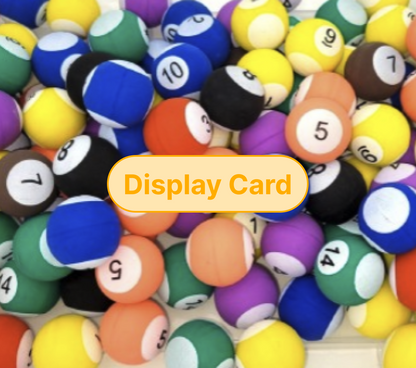 Display Card - 8 Ball Billiards Super Ball