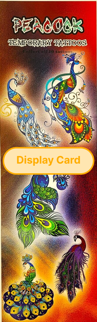 Display Card - Peacock Tattoos