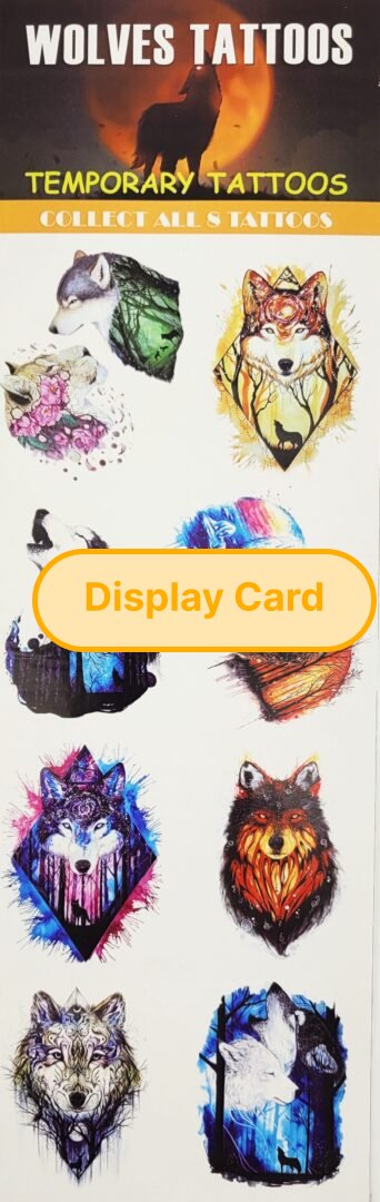 Display Card - Wolves Tattoos