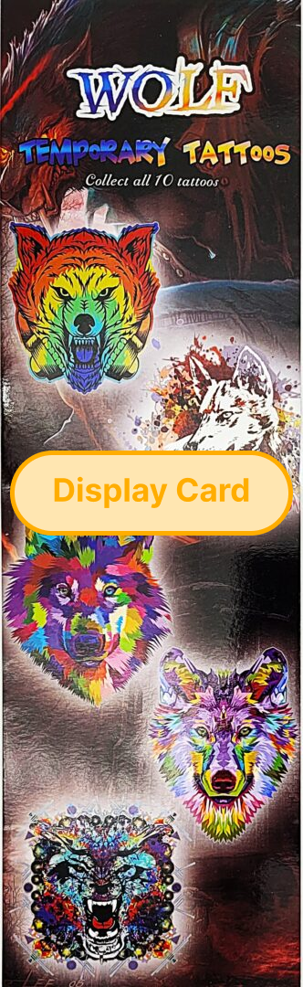 Display Card - Wolves #2 Tattos