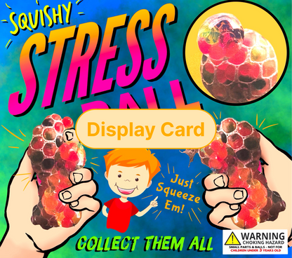 Display Card - Stressballs in Nets