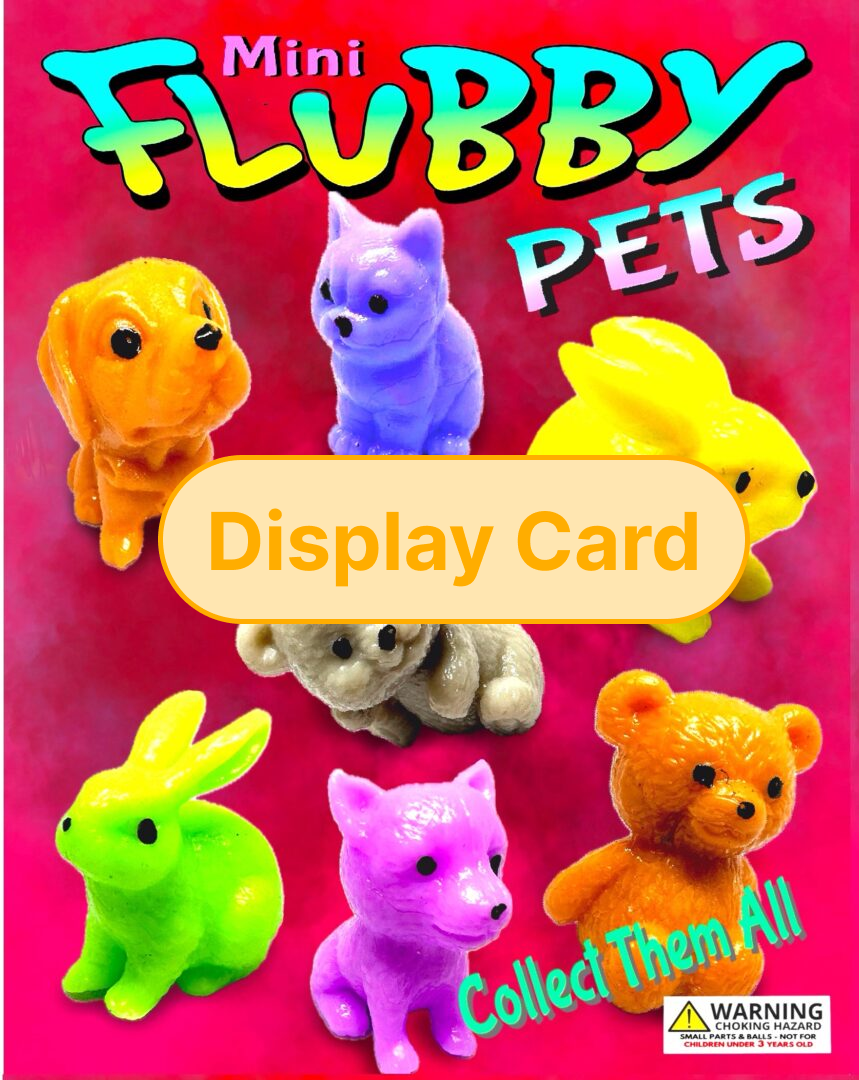 Display Card - 1" Flubby Pets