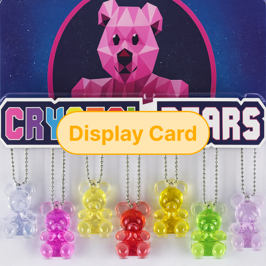 Display Card - 2" Crystal Bears