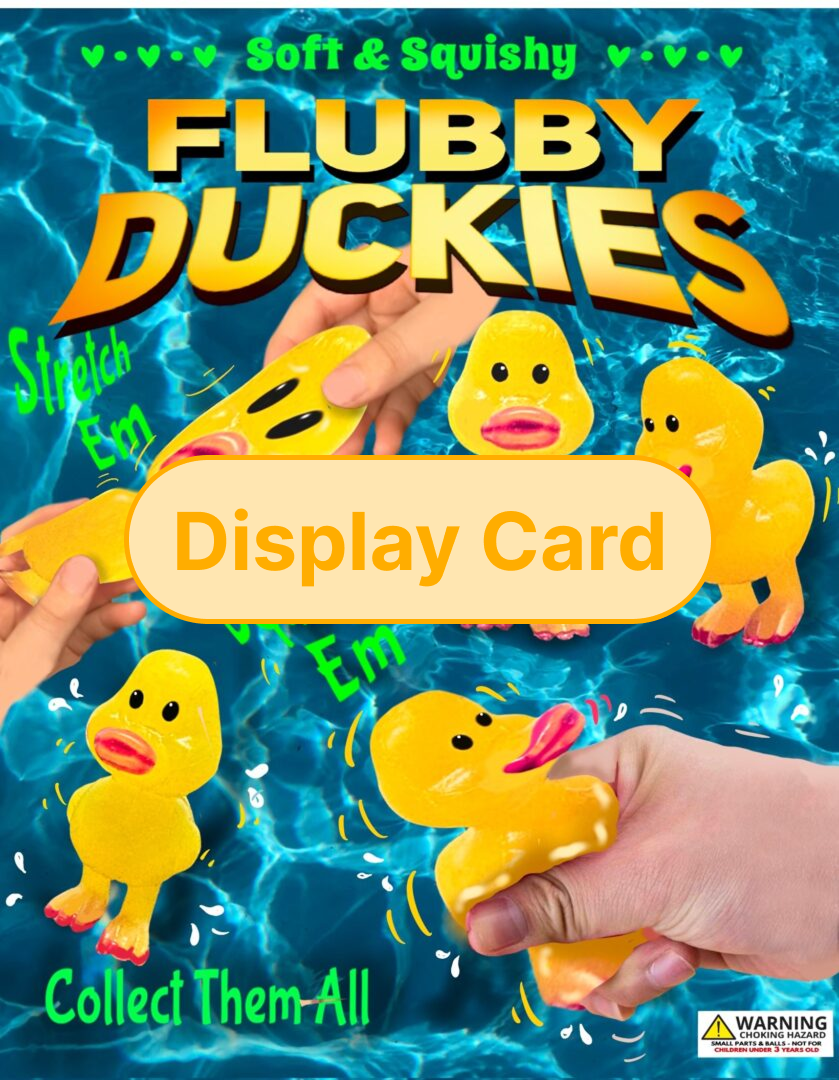 Display Card - 1" Squishy Ducks