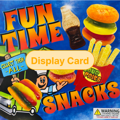 Display Card - 2" Fun Time Snacks