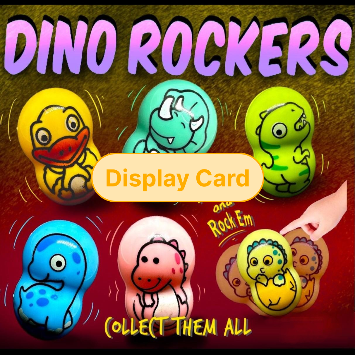 Display Card - 2" Dino Rockers
