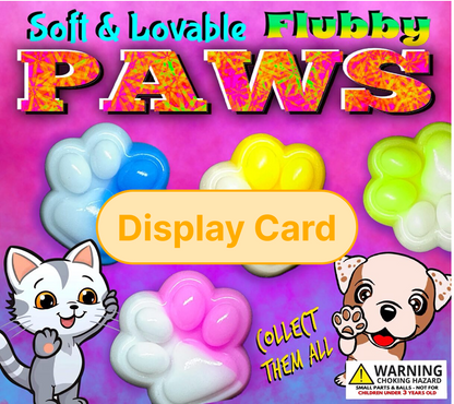 Display Card - 2" Flubby Paws