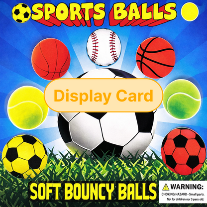 Display Card - 2" Bulk Mini Foam Sports Balls
