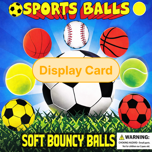 Display Card - 2" Bulk Mini Foam Sports Balls
