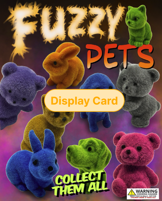 Display Card - 1" Fuzzy Pets