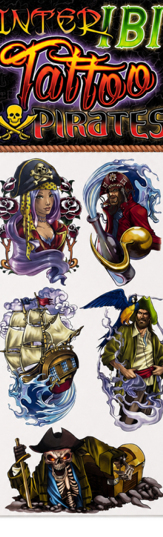 Pirate Temporary Tattoos