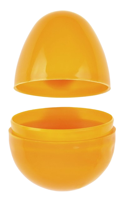 Large Plastic Orange Easter Eggs