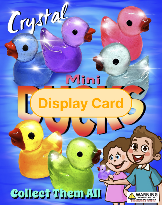 Display Card - 1" Crystal Ducks