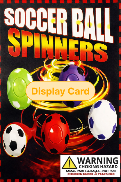 Display Card - Soccer Ball Spinners