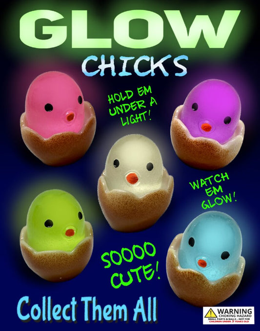 1" Glow Chicks in Toy Capsules