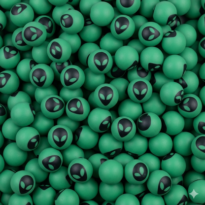 27mm (1") Alien Glow In The Dark Super Balls