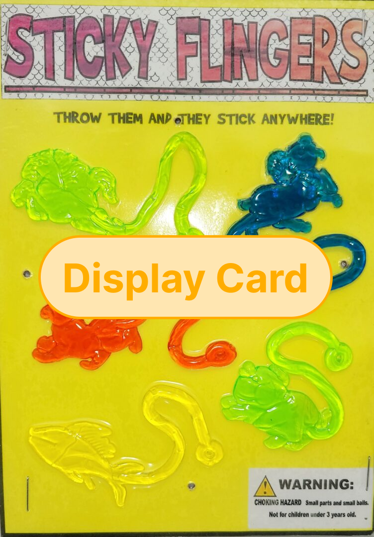 Display Card - 1" Sticky Flingers