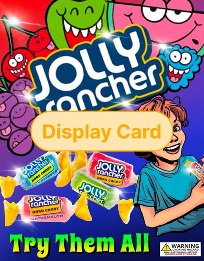 Display Card - 1" Hard Jolly Ranchers