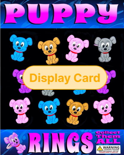 Display Card - 1" Puppy Dog Rings
