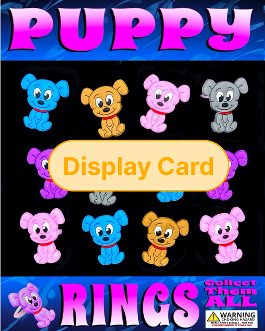 Display Card - 1" Puppy Dog Rings