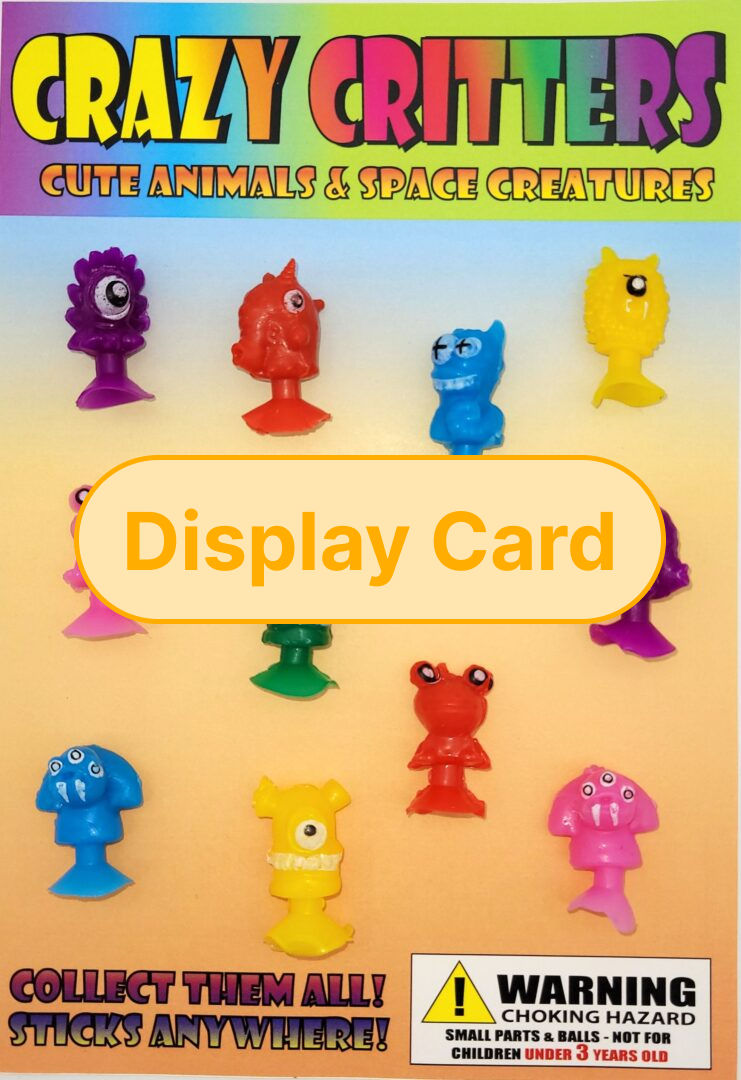 Display Card - 1" Crazy Critters