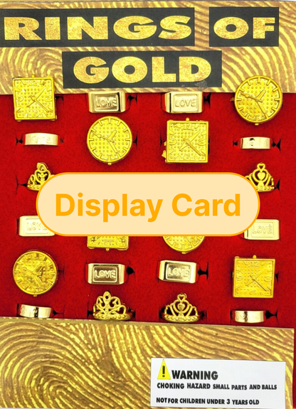 Display Card - 1" Rings of Gold