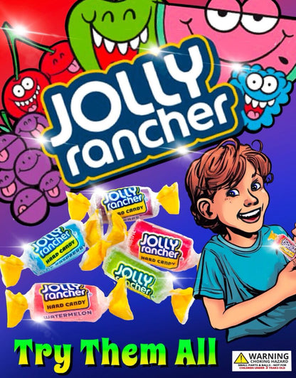 1" Hard Jolly Ranchers in Toy Capsules