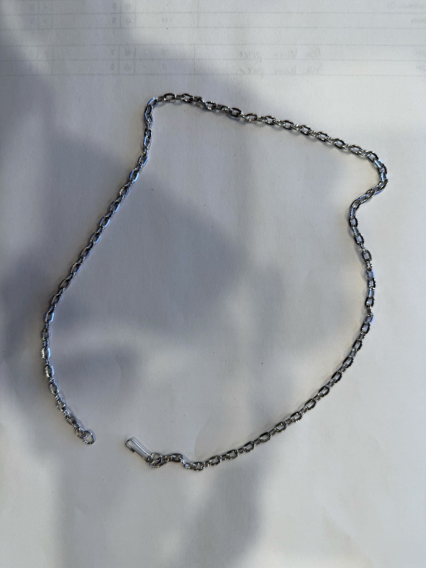 17" Silver Chain Toy Necklace - Traditional Hoop Style