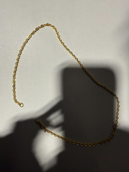 16" Gold Chain Necklace - Traditional Style