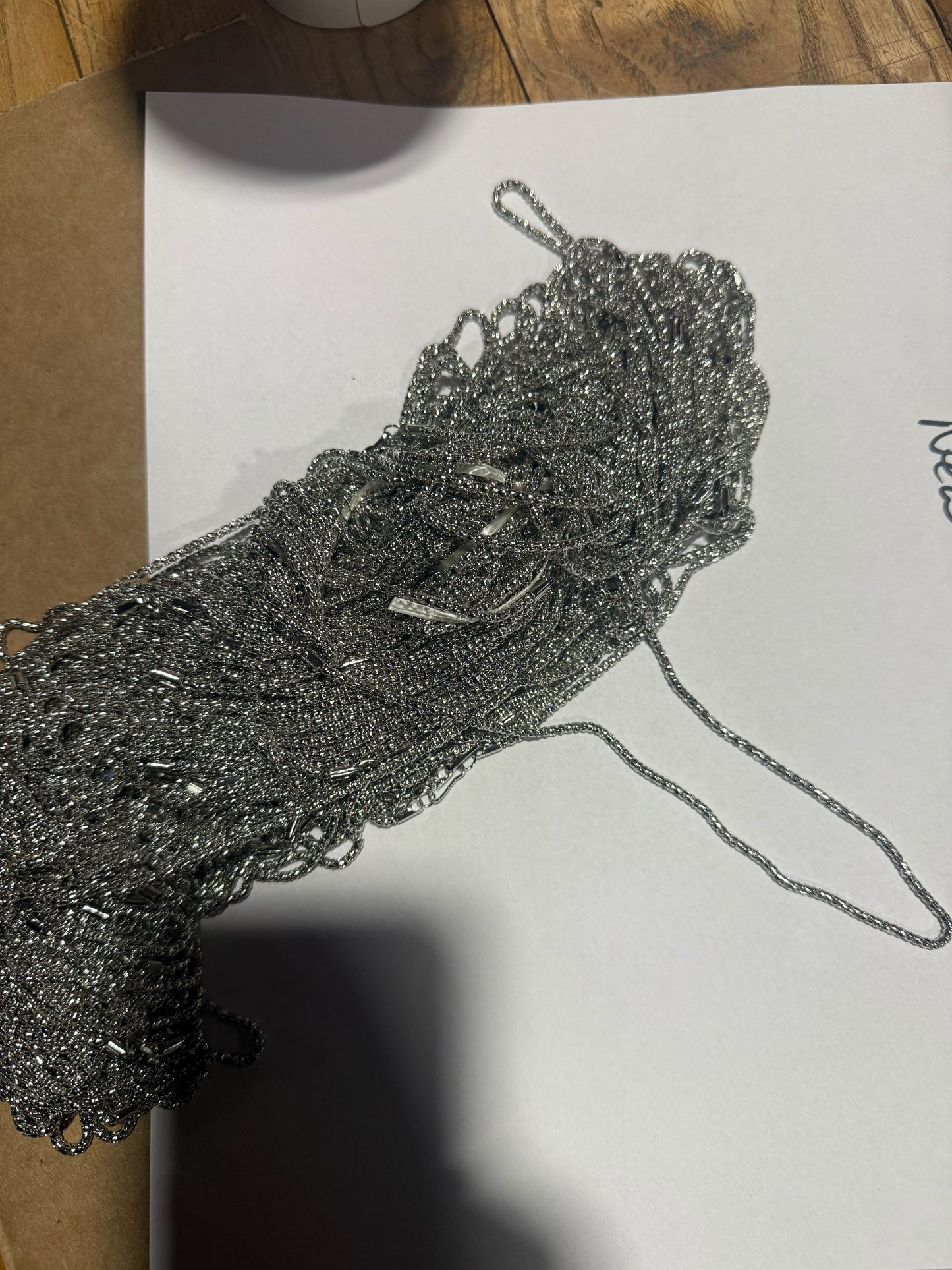 16" Silver Sparkle Necklace - Fine Delicate Style