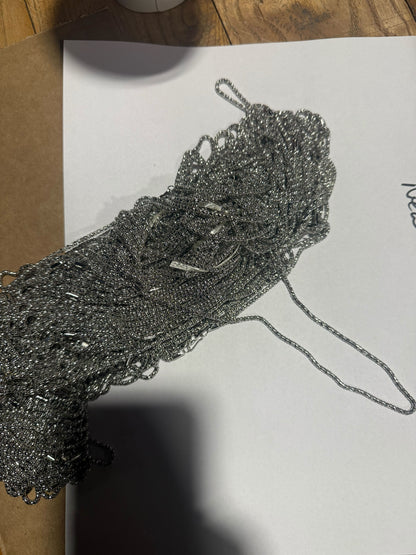 16" Silver Sparkle Necklace - Fine Delicate Style