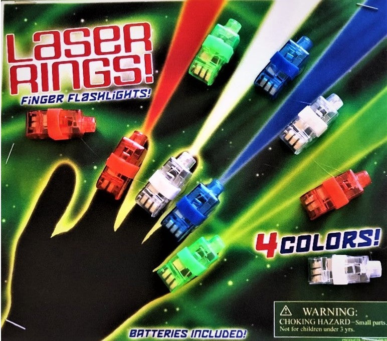 2" Laser Rings In Toy Capsules