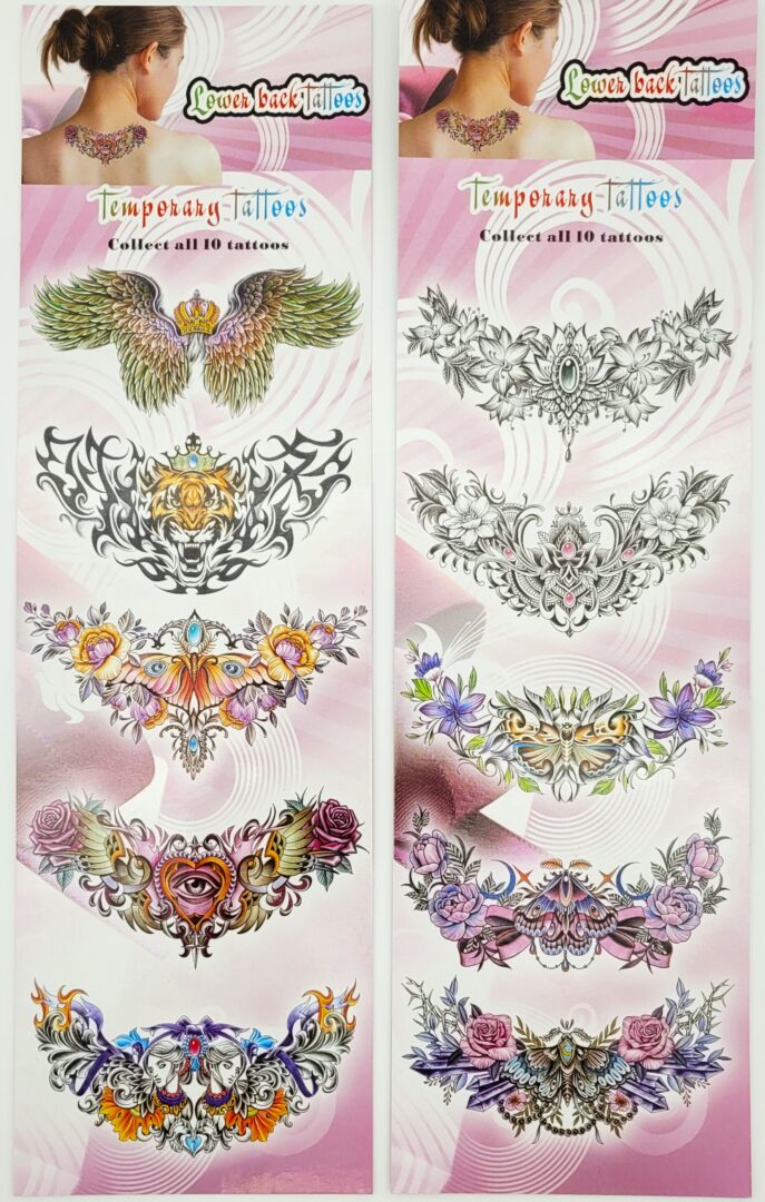 Lower Back #1 Temporary Tattoos