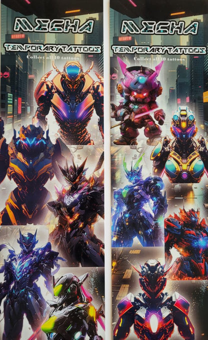 Mecha Temporary Tattoos